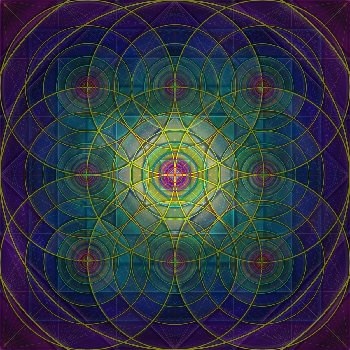 Rose Layered Circlesv1