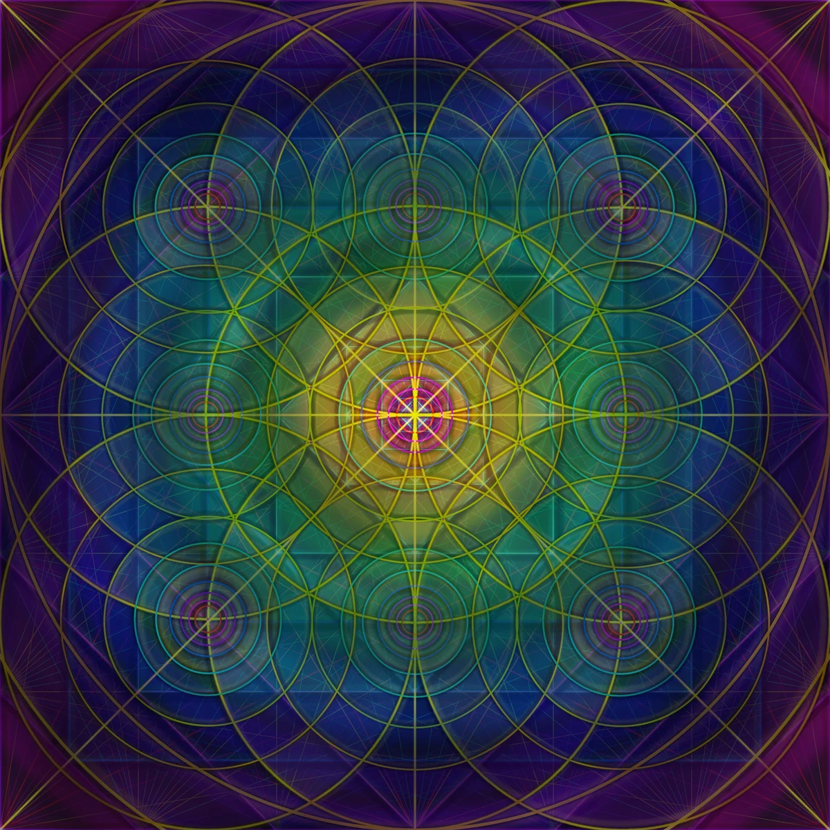 Rose Layered Circlesv2