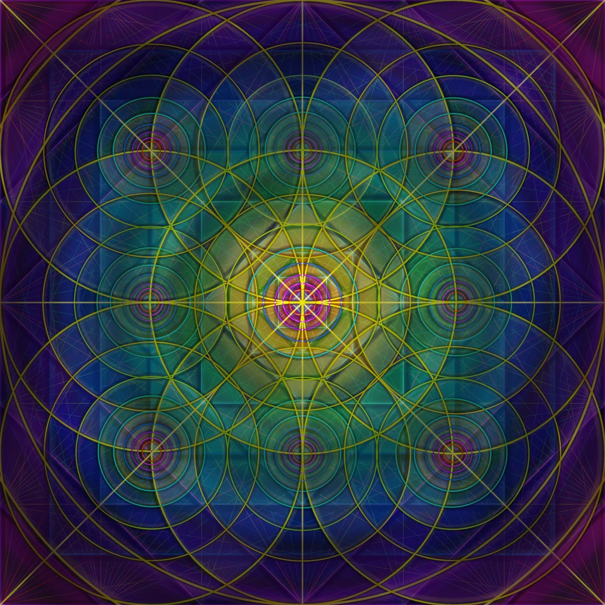 Rose Layered Circlesv3