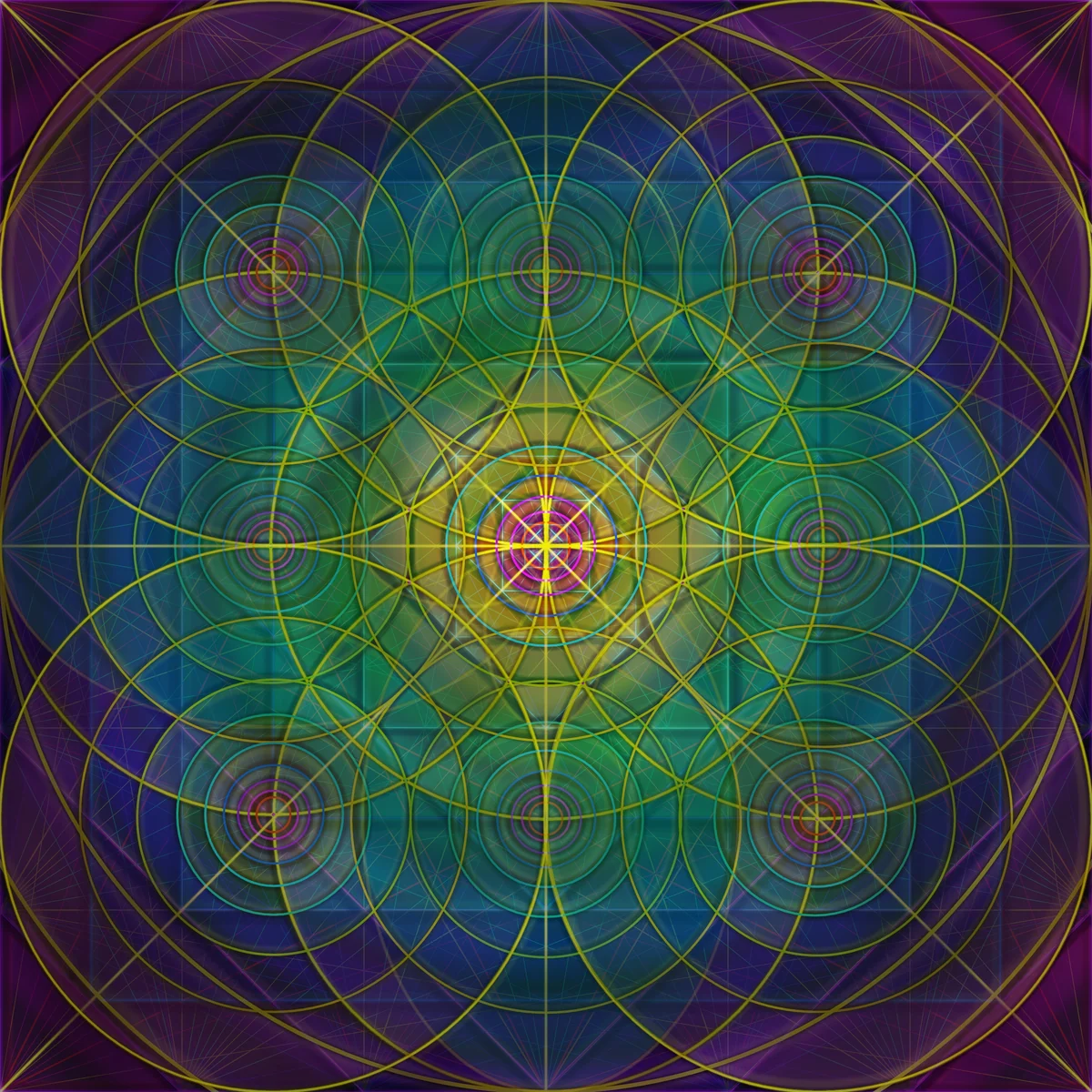 Rose Layered Circlesv4
