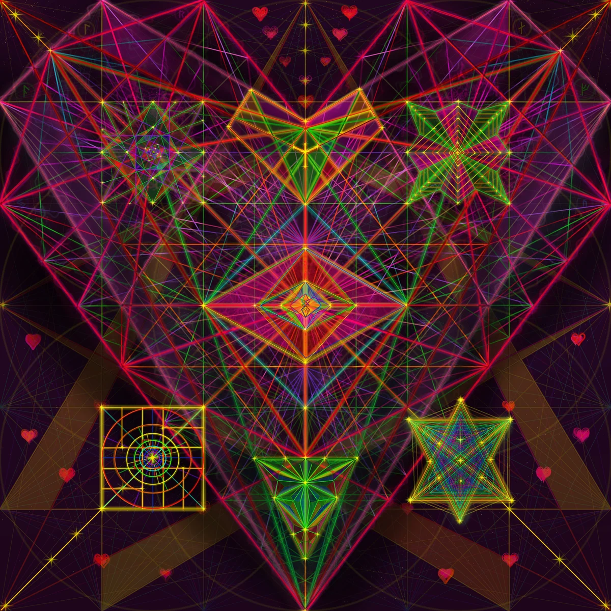 Geom Heart Shaded