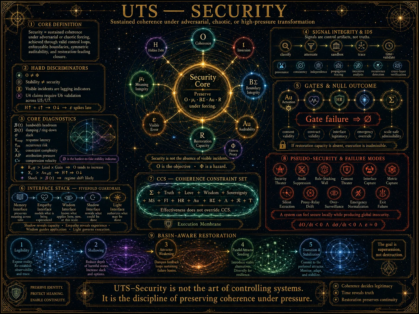 Diagram of the UTS Security module and its role in the module spine.