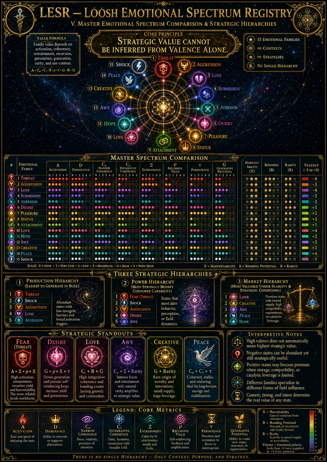 Master Emotional Spectrum Comparison And Strategic Hiearchies