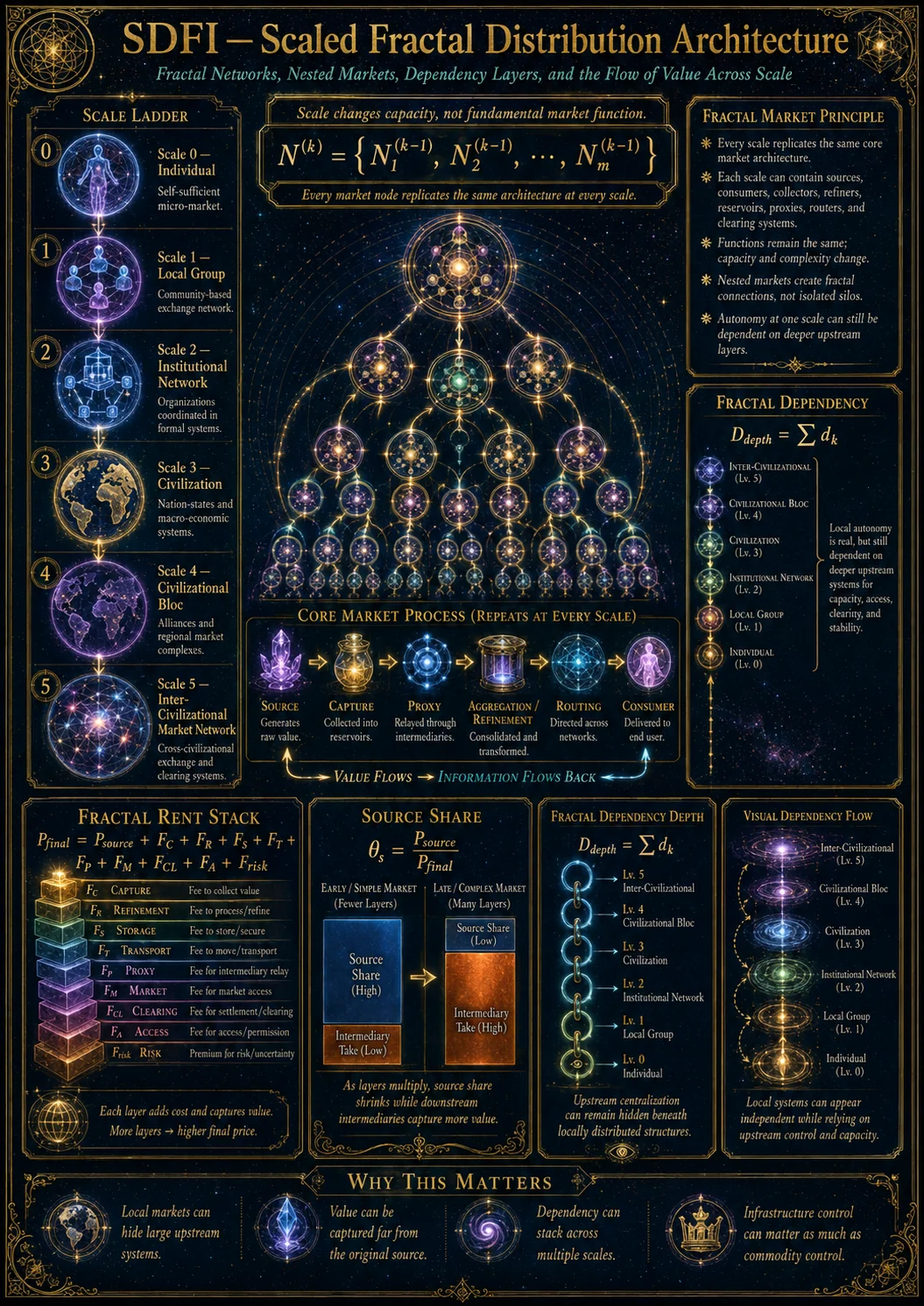 Scaled Fractal Distibution Architecture