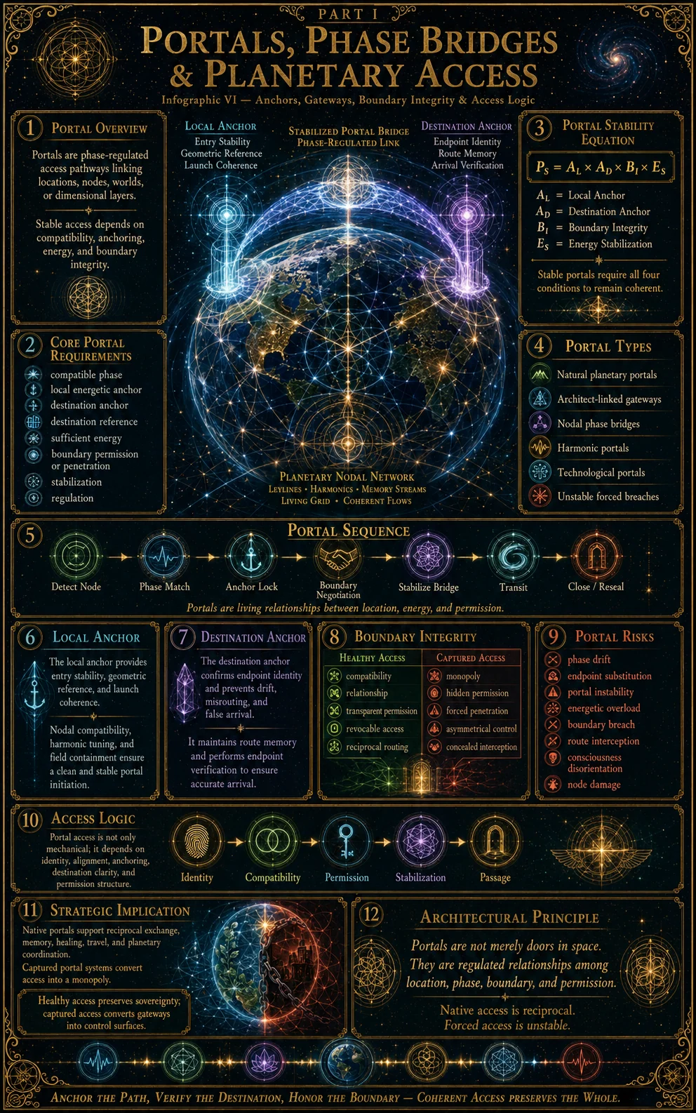Portals, Phase Bridges, And Planetary Access