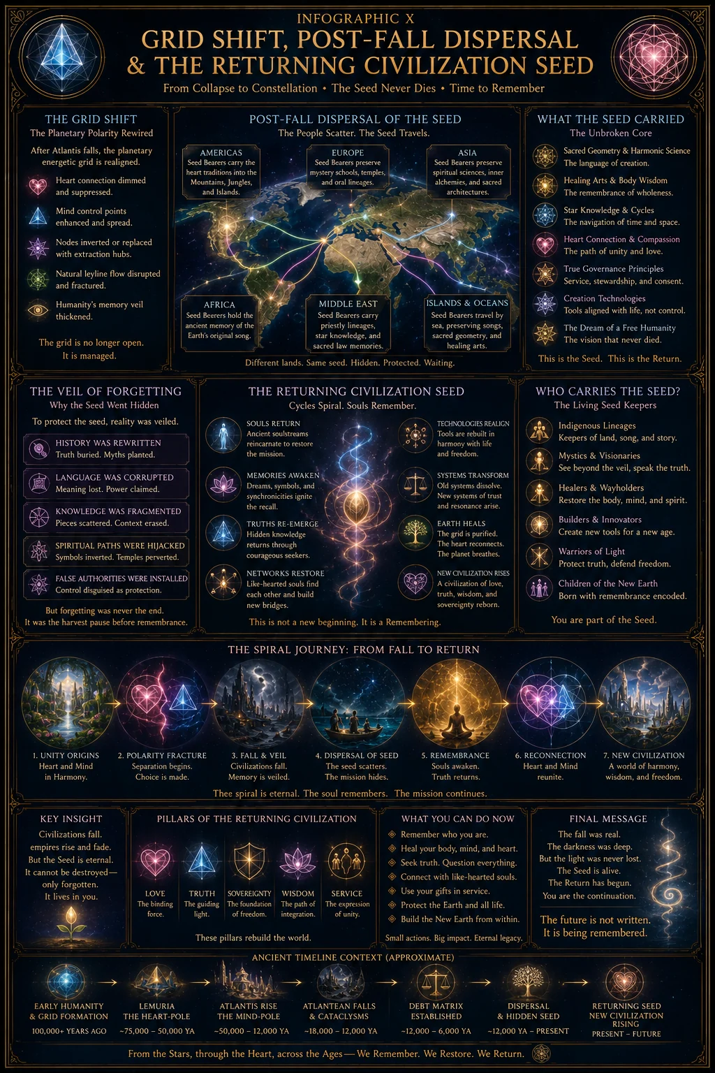 Grid Shift, Post Fall Dispersal, And Returning Civilization