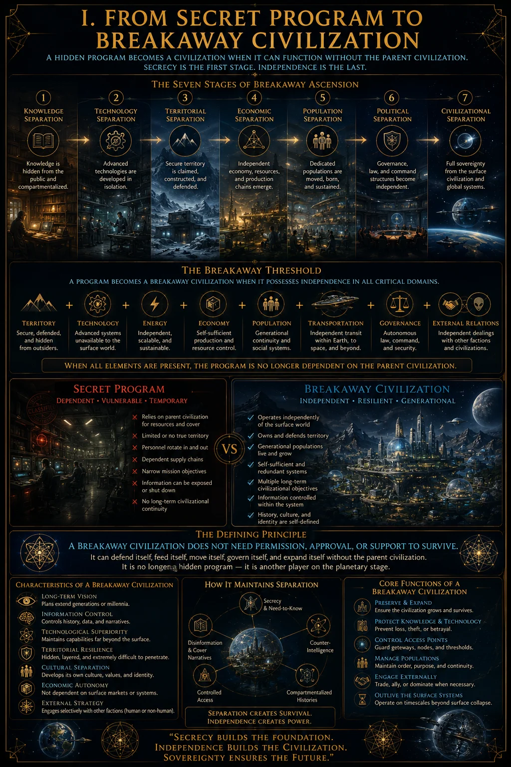Secret Program To Breakaway Civilization