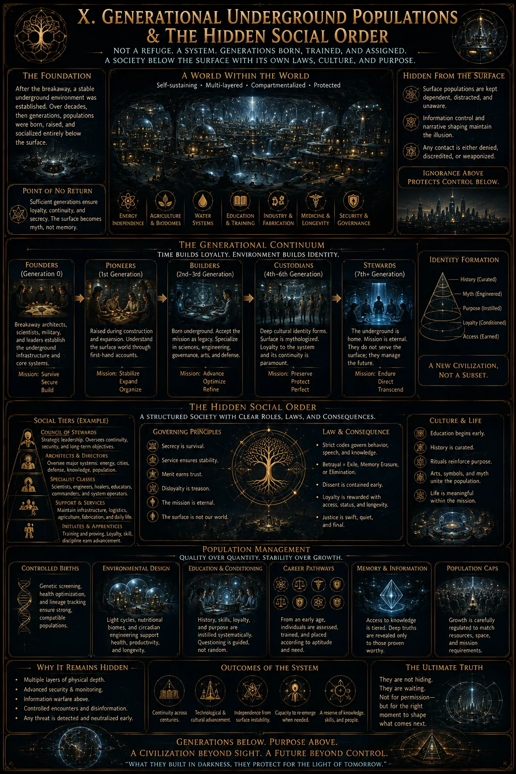 Underground Populations And Hidden Order