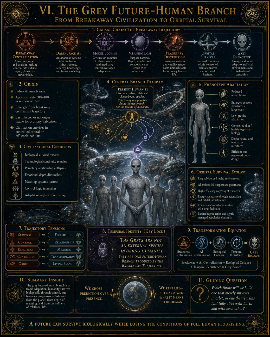 Grey Future Human Branch