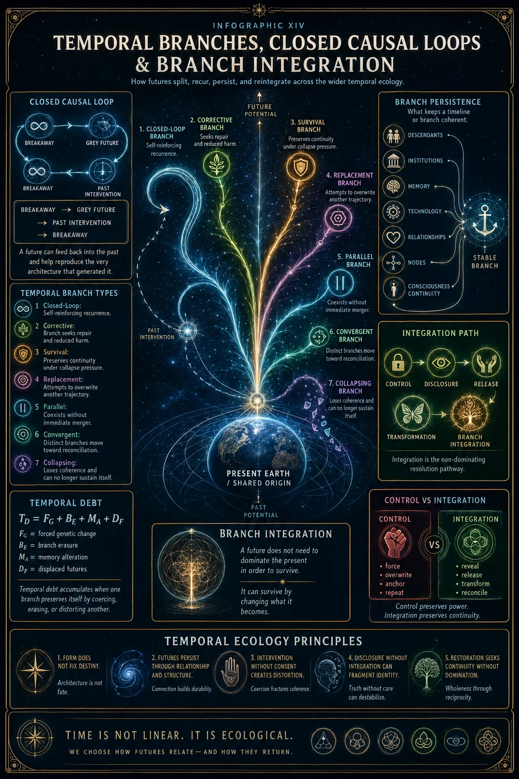 Temporal Branches, Closed Causal Loops, And Branch Integration